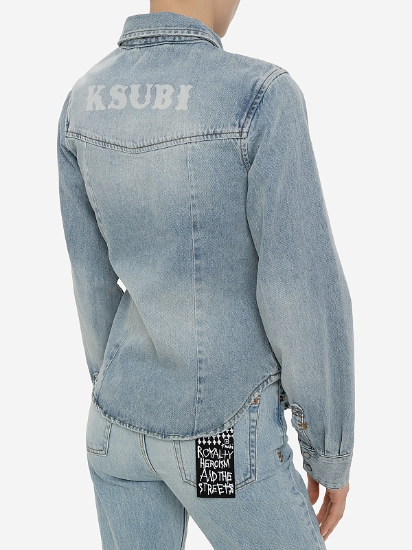Рубашка жен Ksubi WEX24SH002 Denim - 4