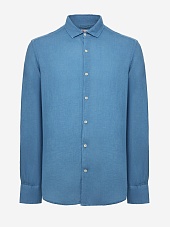 Рубашка муж MC2 Saint Barth PAMP001 00312H LINEN 33 DUSTY BLUE