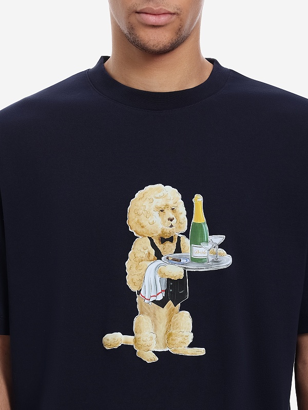 Футболка муж Drôle de Monsieur I-TS271-CO002-NY NAVY - 4