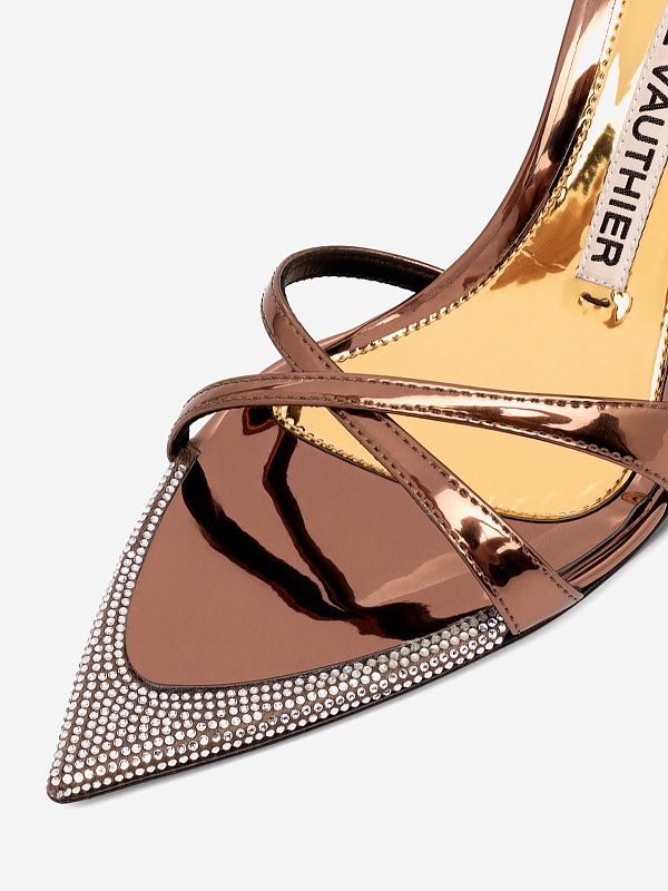 Босоножки (каблук) жен Alexandre Vauthier AVE4001-004 BROWN - 6