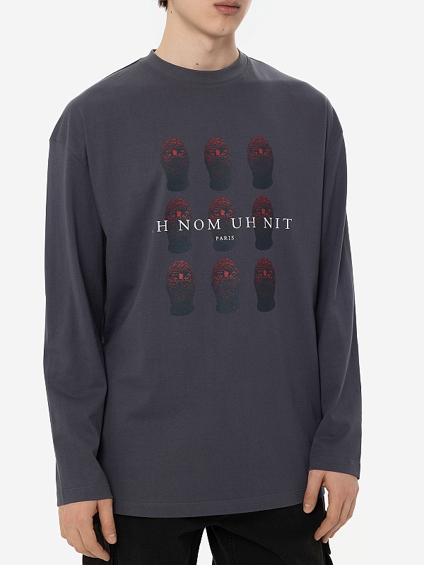 Футболка с длинным рукавом муж IH NOM UH NIT NUW24262 l41_charcoal - 3