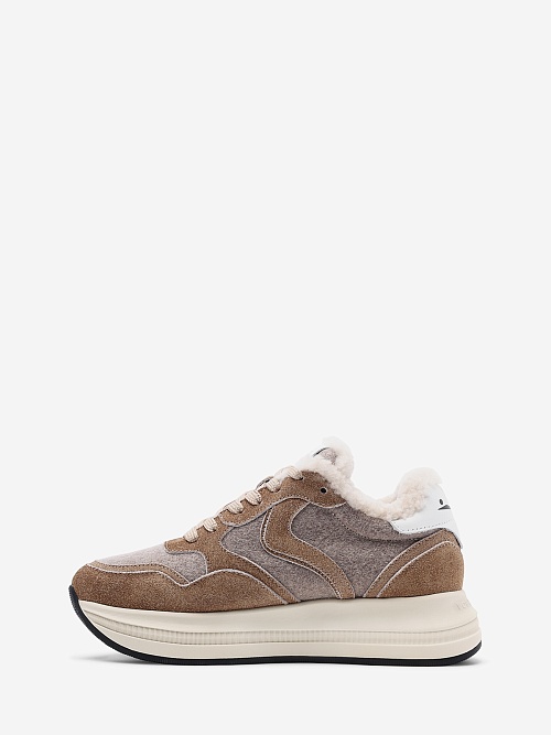 Кроссовки жен Voile Blanche 2018657.03. 4D22 DENIM BROWN-BEIGE - 0