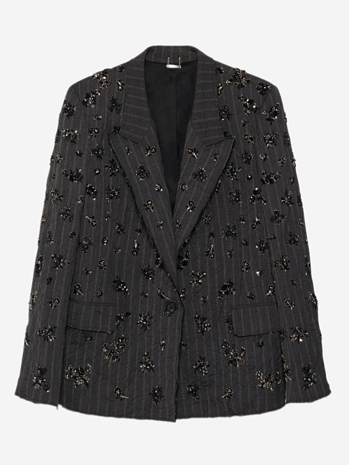 Жакет жен Simkhai 525-6122-CR CHARCOAL STRIPE - 0