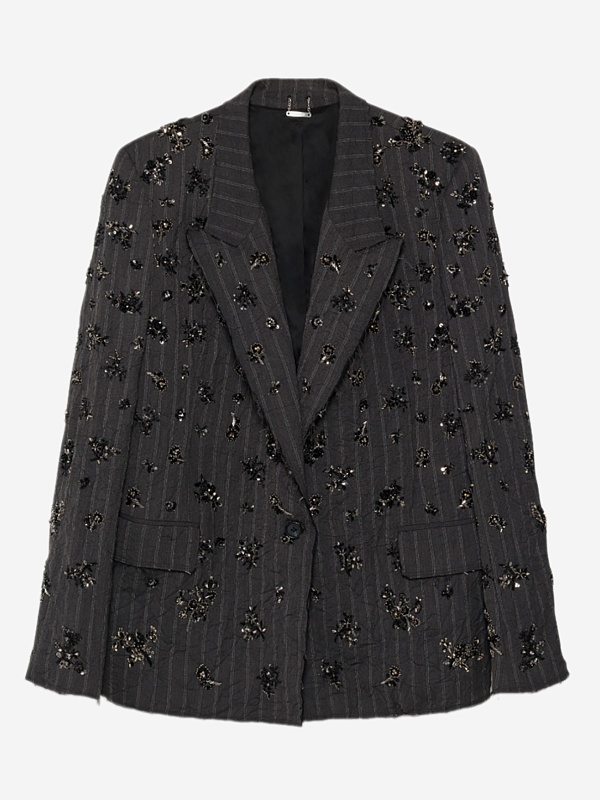 Жакет жен Simkhai 525-6122-CR CHARCOAL STRIPE - 5