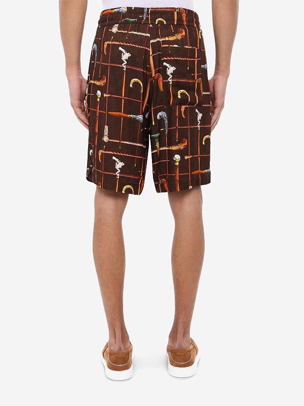 Шорты муж Drôle de Monsieur K-BS158-VI033-BN BROWN - 4