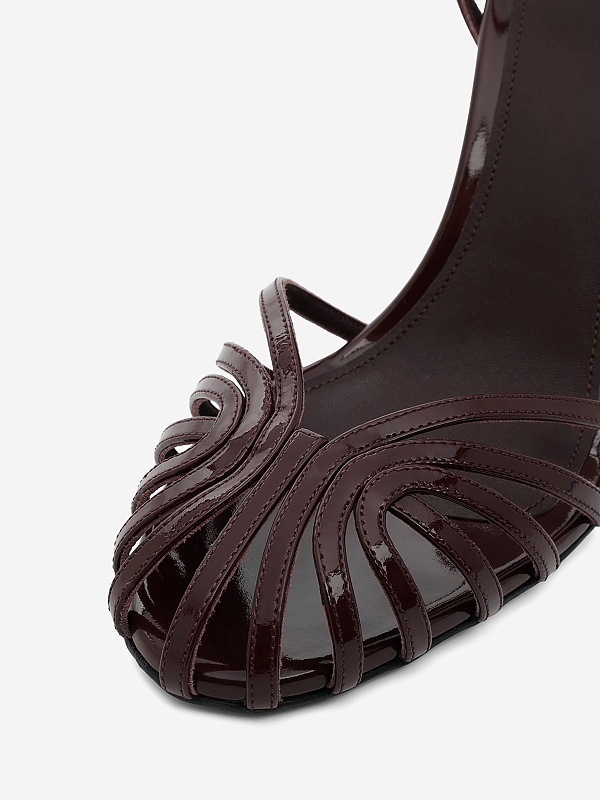 Босоножки (каблук) жен Alevi L25SC002.R.01261345 Merlot - 6