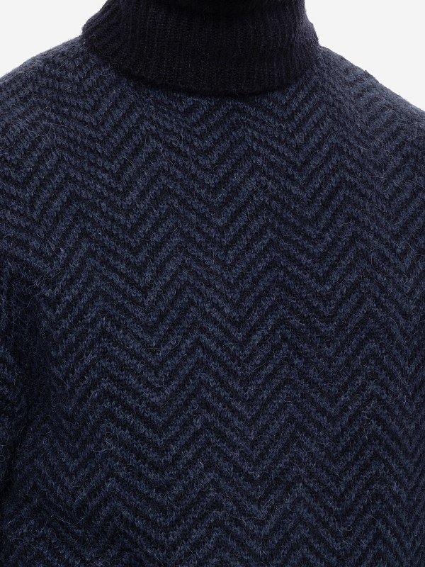 Свитер муж Officine Generale W24MKNT319 DARK NAVY/NAVY - 5