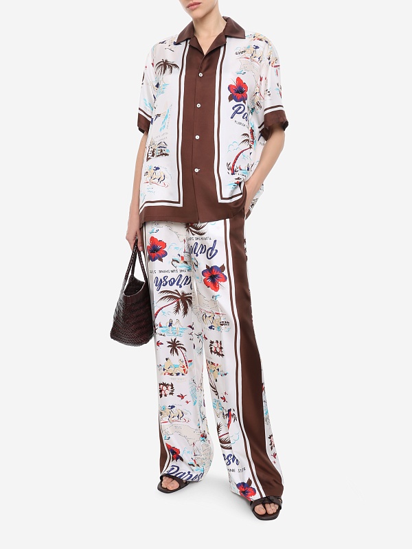 Брюки жен P.A.R.O.S.H. D232495 808 FANTASIA MARRONE - 1