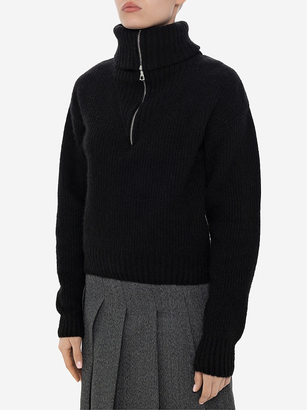 Свитер жен Officine Generale W24WKNT308 BLACK - 3
