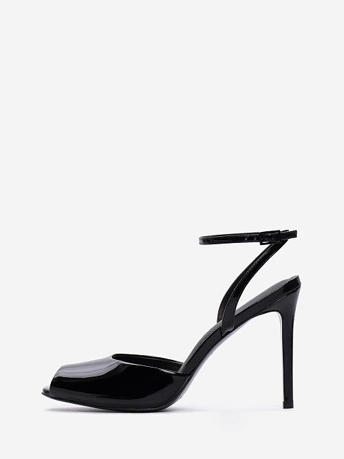 Босоножки (каблук) жен Black Suede Studio WREN 100 | 100mm black - 0