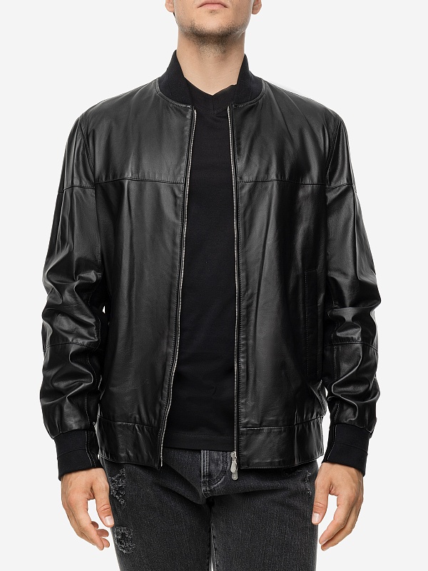 Куртка кожаная муж Brunello Cucinelli MPRIG1928 NERO - 2