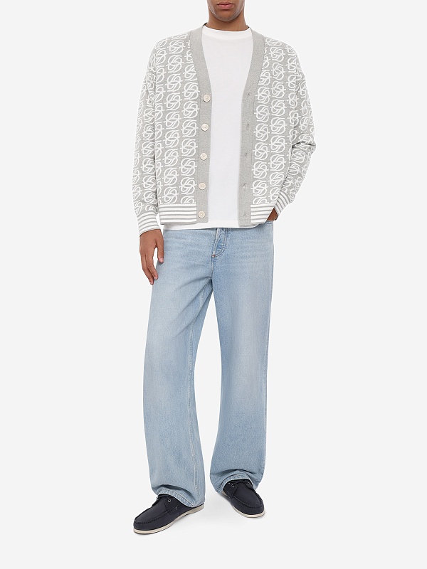 Кардиган муж Drôle de Monsieur L-CA180-VI040-GY GREY - 1