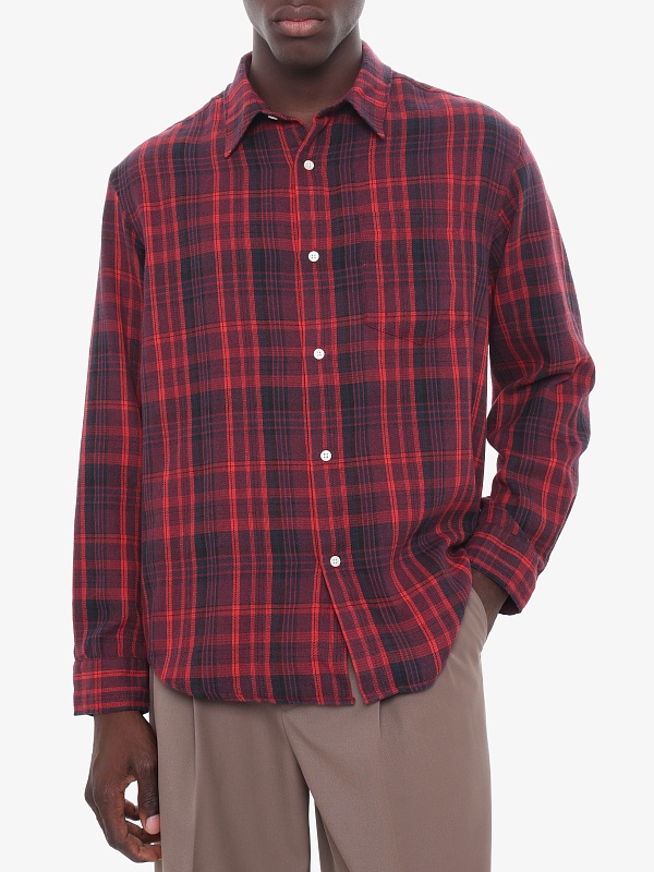 Рубашка муж Tonywack BF12SH901 RED/BLUE - 4