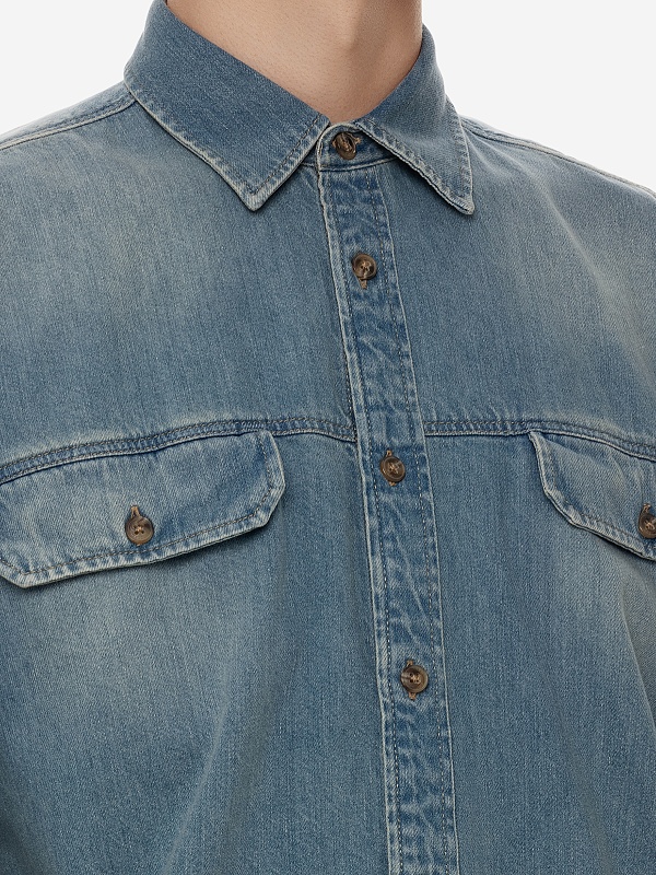 Рубашка муж Closed C84673-19A-3P MBL MID BLUE - 5