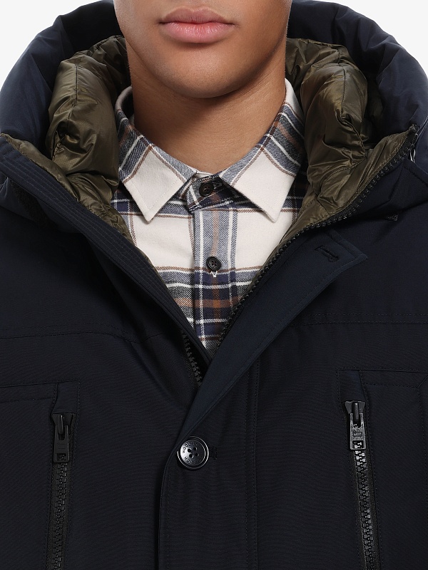 Парка муж Woolrich CFWOOU0866MRUT0001 MELTON BLUE - 3