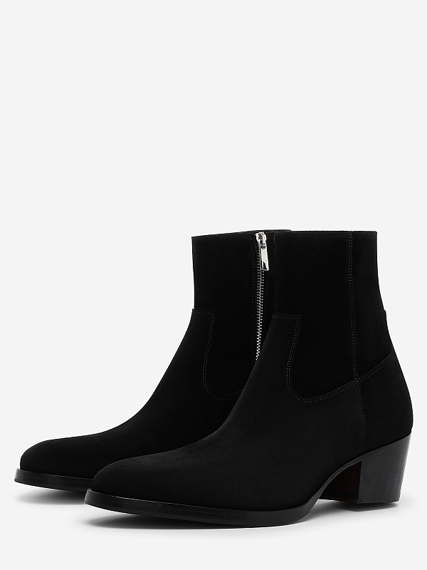 Ботинки муж ROBERTO di PAOLO Cowboyboots in black suede BLACK - 2