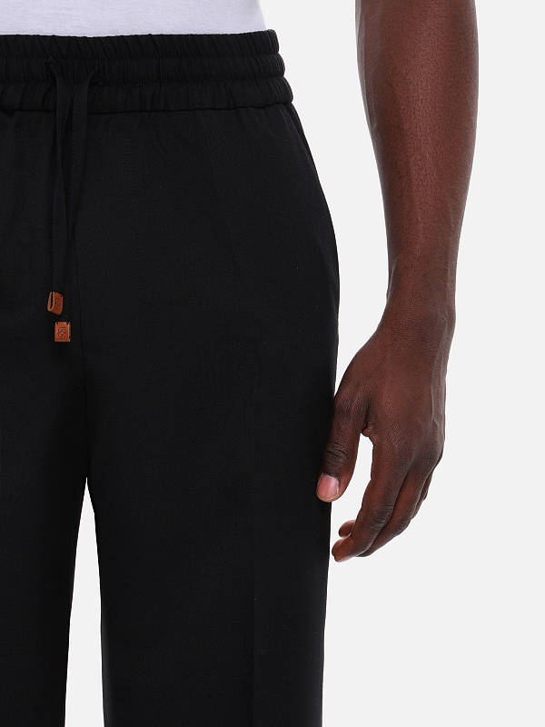 Брюки муж Drôle de Monsieur J-BP191-PL127-BL BLACK - 5