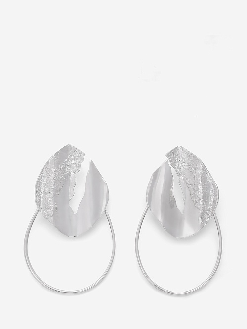 Серьги жен MISHO SE01-BSR Silver - 0