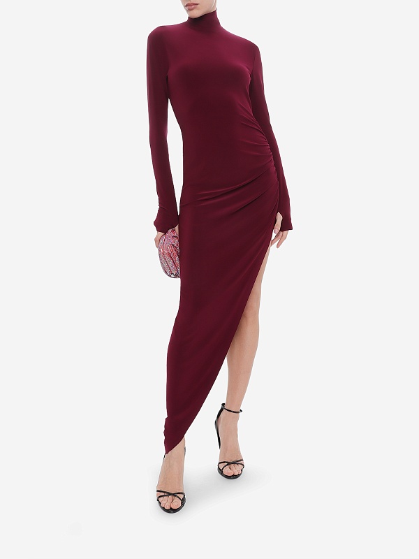 Платье жен Norma Kamali KK4253PLS93043 PLUM - 1