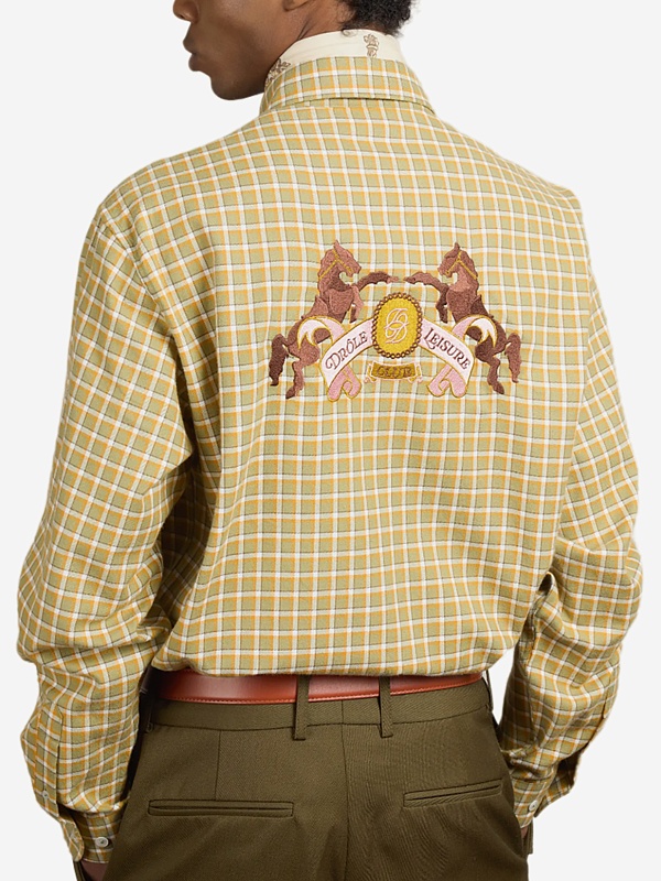 Рубашка муж Drôle de Monsieur I-SH237-CO227-KK KAKI - 3