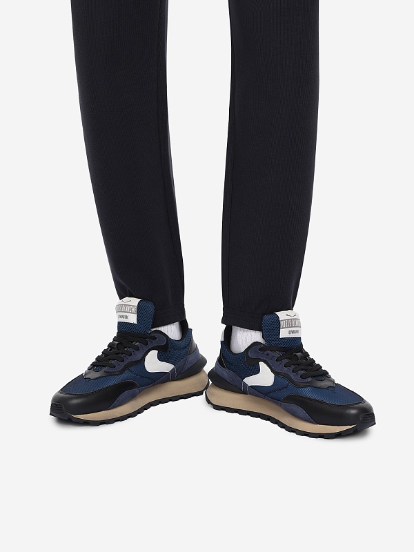 Кроссовки муж Voile Blanche 2018344.20. 1A19 BLACK-BLUE - 8