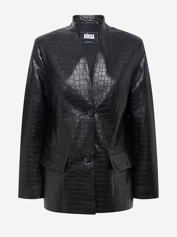 Жакет жен Burka an-2432 Черный кроко - 5