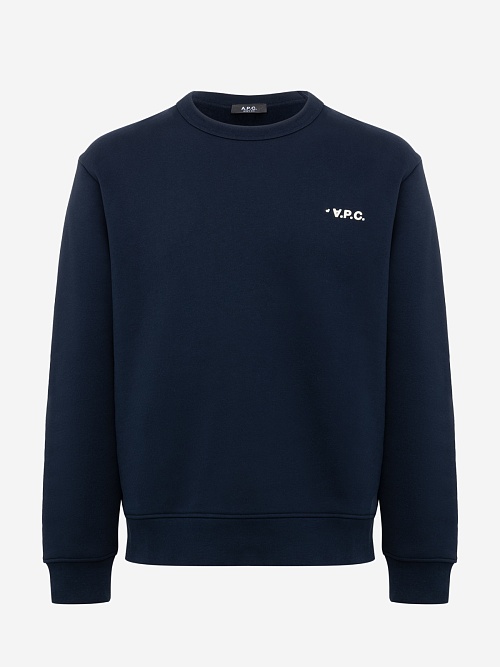 Толстовка муж A.P.C. COHBR-H27916 TIQ DARK NAVY/ECRU - 0
