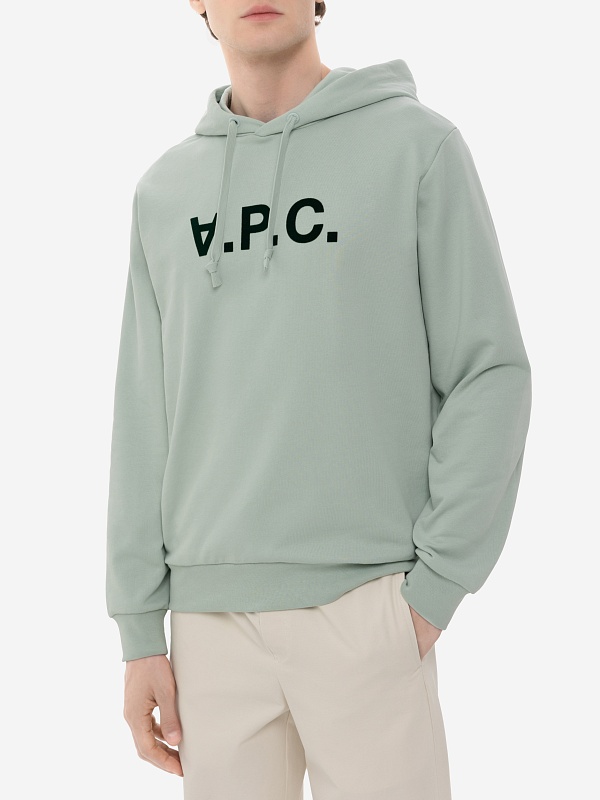Худи муж A.P.C. COHBN-M27908 KLL VERT D'EAU/VERT FONCE - 3