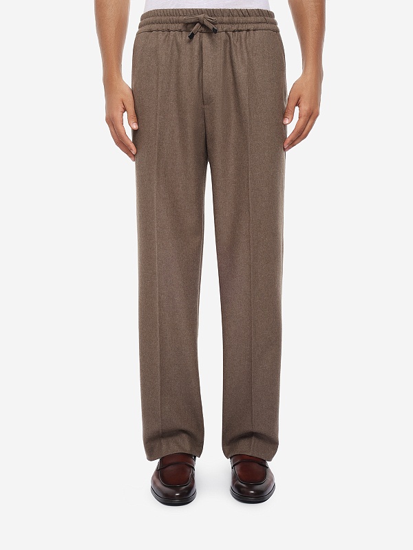 Брюки муж Drôle de Monsieur L-BP191-WV016-LBR LIGHT BROWN - 3