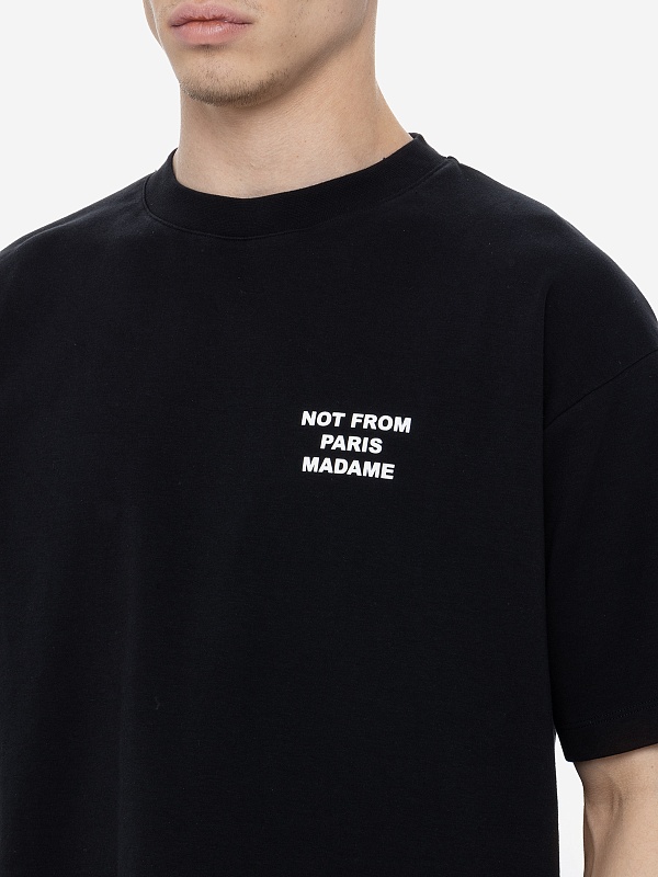 Футболка муж Drôle de Monsieur PERM-TS203-CO002-BL BLACK - 5