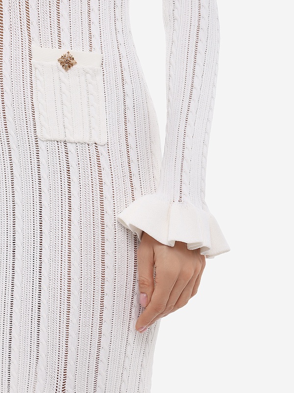 Платье жен Self-Portrait SS26-051M-W WHITE - 4