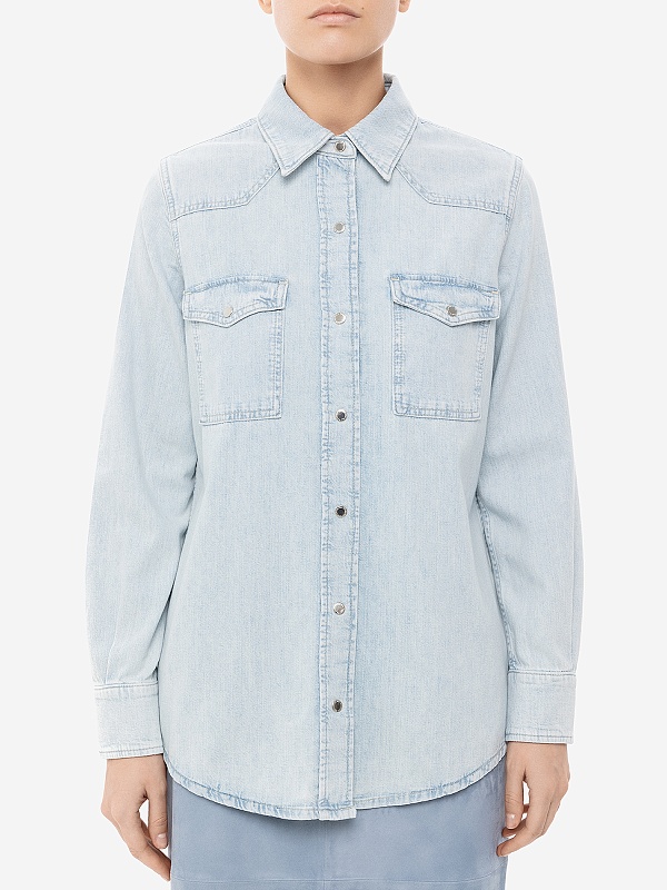 Рубашка жен 7 For All Mankind JSYRC210MD LIGHT BLUE - 3