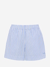 Шорты жен MC2 Saint Barth MEA002 03864H POPELINE SB BEACH STRIPES V 31 EMB