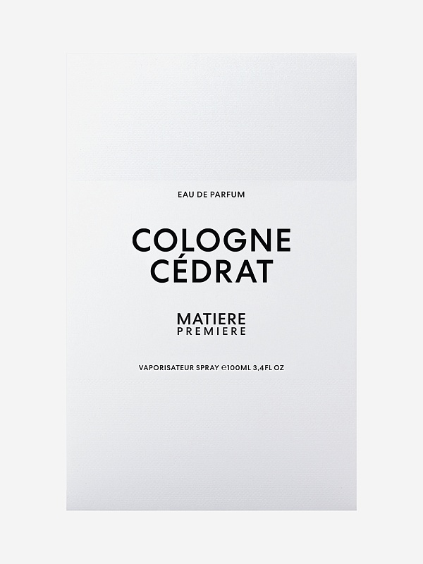 Парфюмерная вода унисекс MATIERE PREMIERE 3770007317162 COLOGNE CEDRAT 100мл - 1
