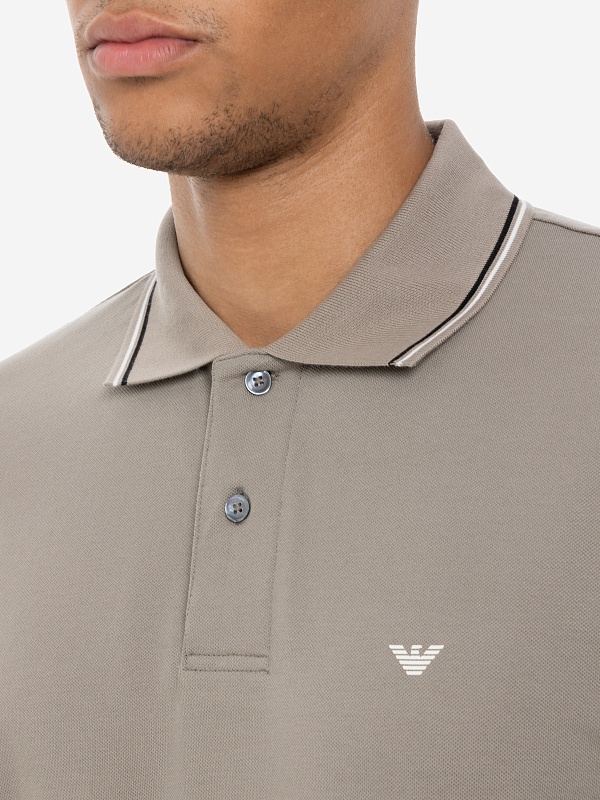 Поло муж Emporio Armani 8N1FB3 1JPTZ 0643 GREIGE - 4
