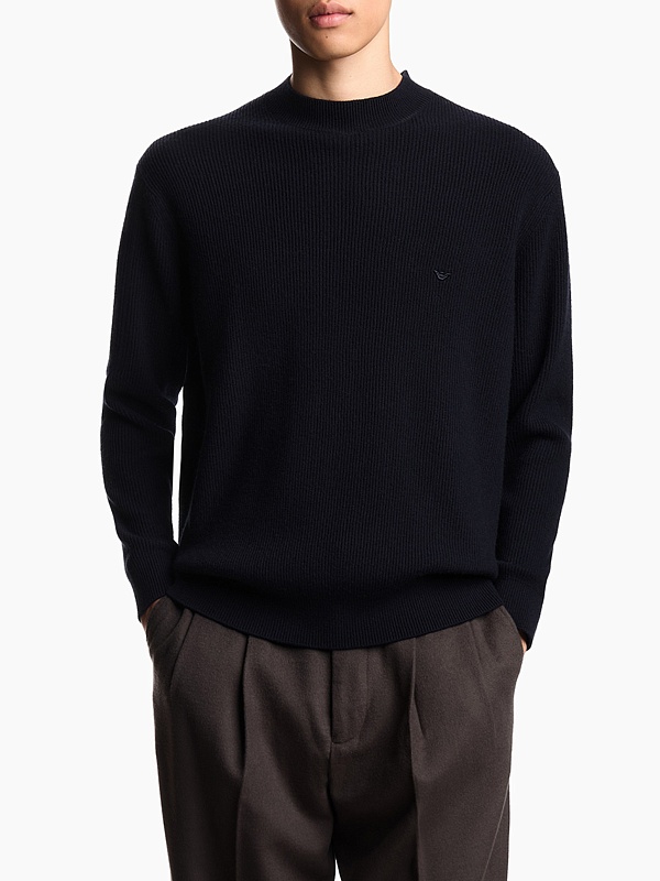 Свитер муж Emporio Armani EM002635 AF18234 UB118 ICONICO 0920 BLU NAVY EA - 1