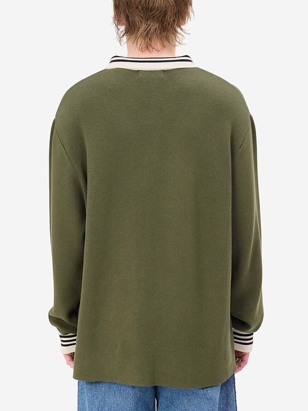 Свитер муж Carne Bollente AW25LSP0101 Green - 2