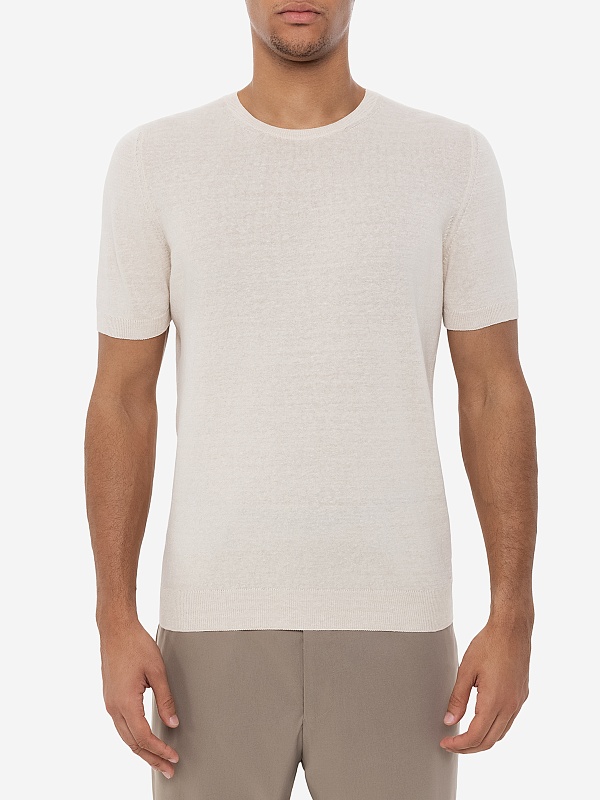 Джемпер с коротким рукавом муж TAGLIATORE JOSH GSE25-02 005 1 PANNA - 2