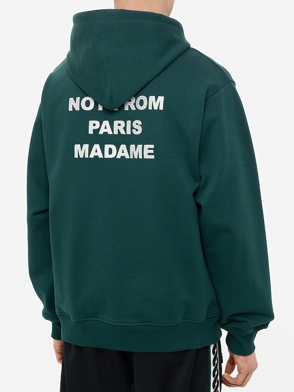 Худи муж Drôle de Monsieur PERM-HO162-CO127-DGN DARK GREEN - 4