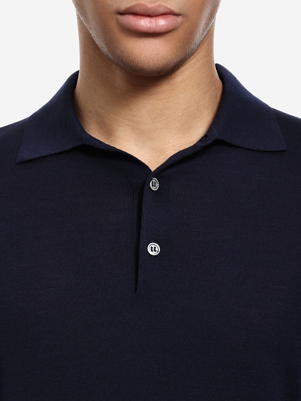 Поло с длинным рукавом муж Filippo De Laurentiis PL1ML 18021R 880 - 5