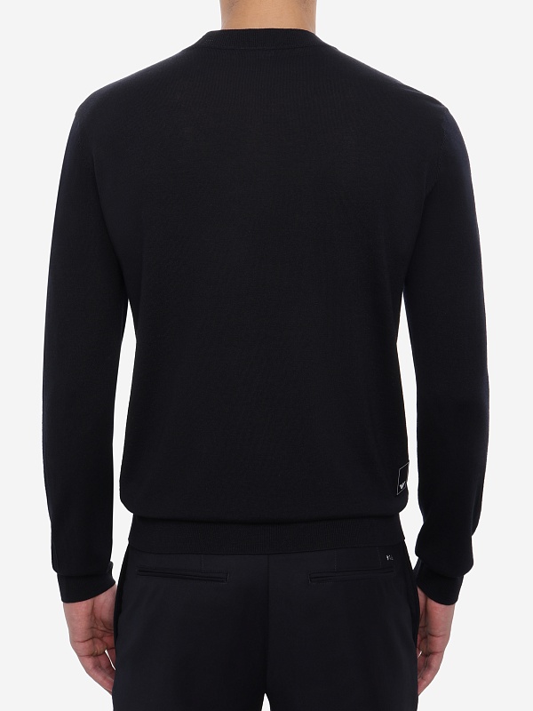 Свитер муж Emporio Armani EM001957 AF14114 UB118 ICONICO 0920 BLU NAVY - 4