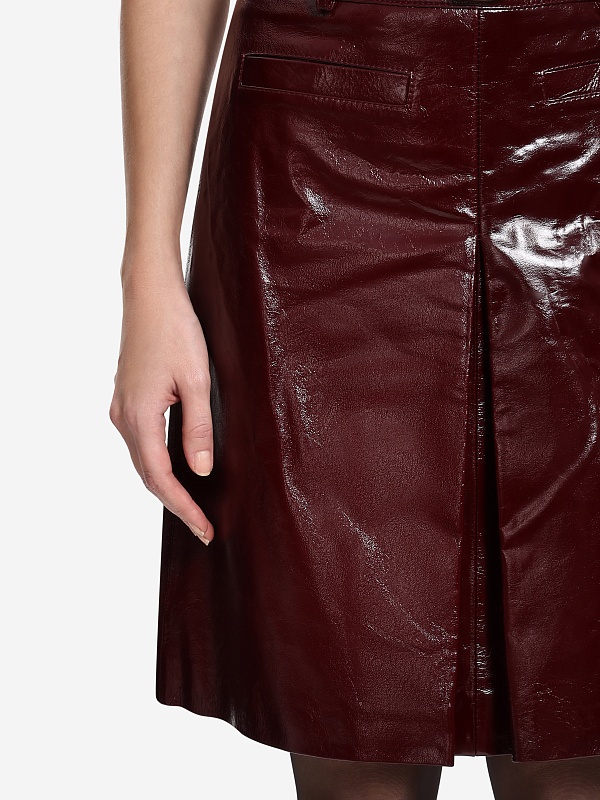 Юбка жен Self-Portrait PF25-091SK-BU BURGUNDY - 5