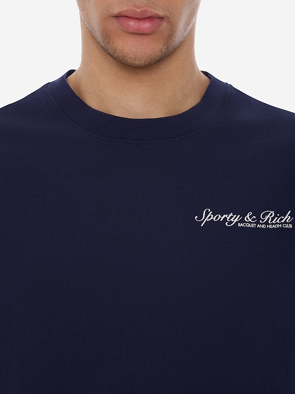 Футболка муж Sporty & Rich TO04366328BL106 Dark Navy - 5