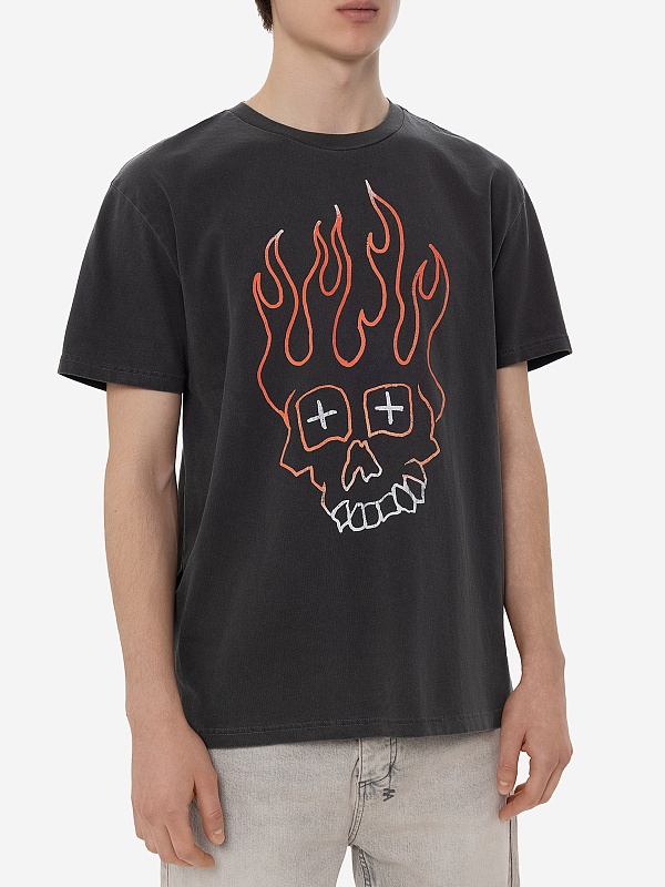 Футболка муж Ksubi MFA24TE034 Black - 3