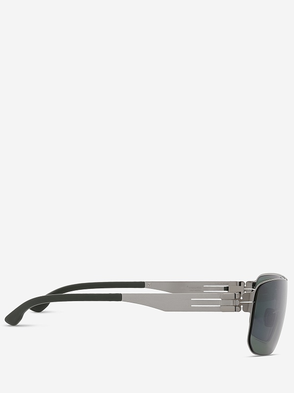 Солнцезащитные очки Ic Berlin IB I See 2024 Shiny Graphite Dark Green Green Polarized Donnerst 63 13 - 2