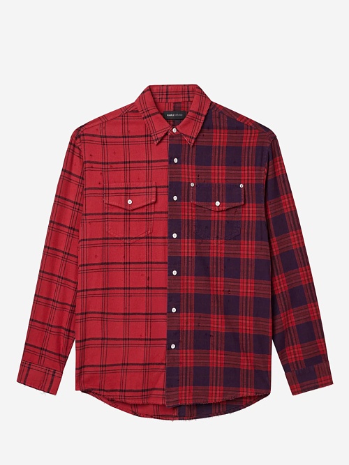 Рубашка муж PURPLE M3009-FRRH425 RED - 0