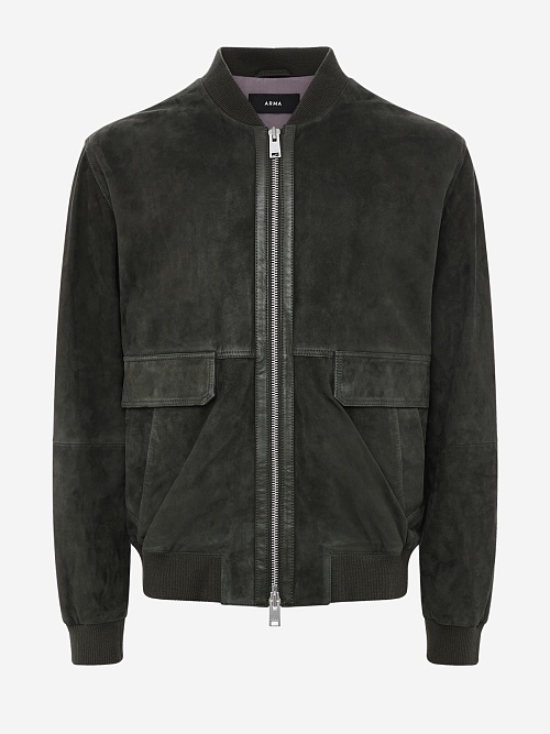 Куртка кожаная муж Arma 002G256009.05 DARK GREEN - 0