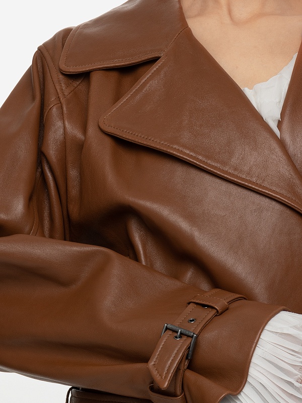 Куртка кожаная жен Alberta Ferretti 3702 6675 A0099 - 5