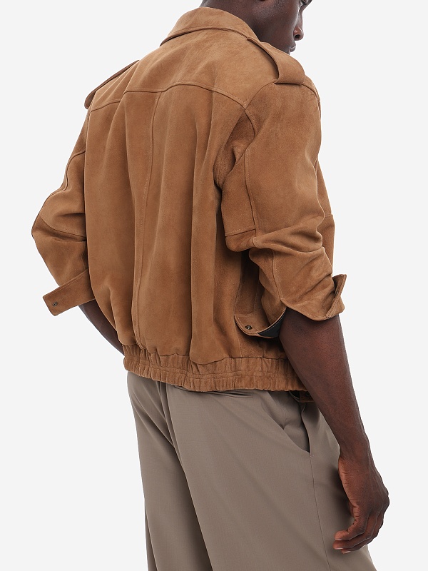 Куртка кожаная муж Tonywack WBF12LJ401 CAMEL - 4