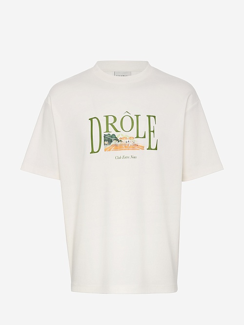 Футболка муж Drôle de Monsieur G-TS246-CO002-OW OFF WHITE - 0